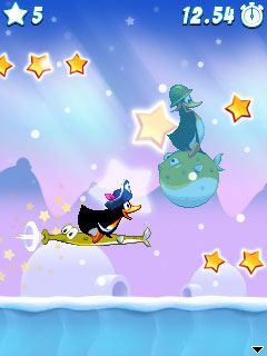 Crazy Penguin Party Скачать бесплатно игру Безумная вечеринка пингвинов - java игра для мобильного телефона