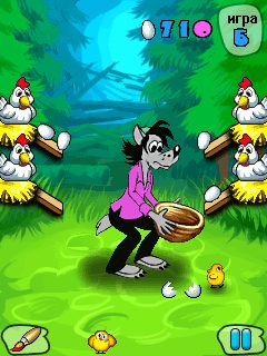 Eggs vs. Wolf 2! +Touch Screen Скачать бесплатно игру Ну погоди 2! Волк и яйца! +Touch Screen - java игра для мобильного телефона