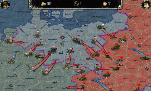 Скриншот игры Strategy and Tactics: World War II для Android. Скриншот игры Strategy and Tactics: World War II для Android.