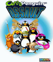 Crazy Penguin Assault Скачать бесплатно игру Нападение безумных пингвинов - java игра для мобильного телефона